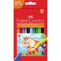 Faber-Castell Buntstift Jumbo 116501 dreikant sort. 12 Stück